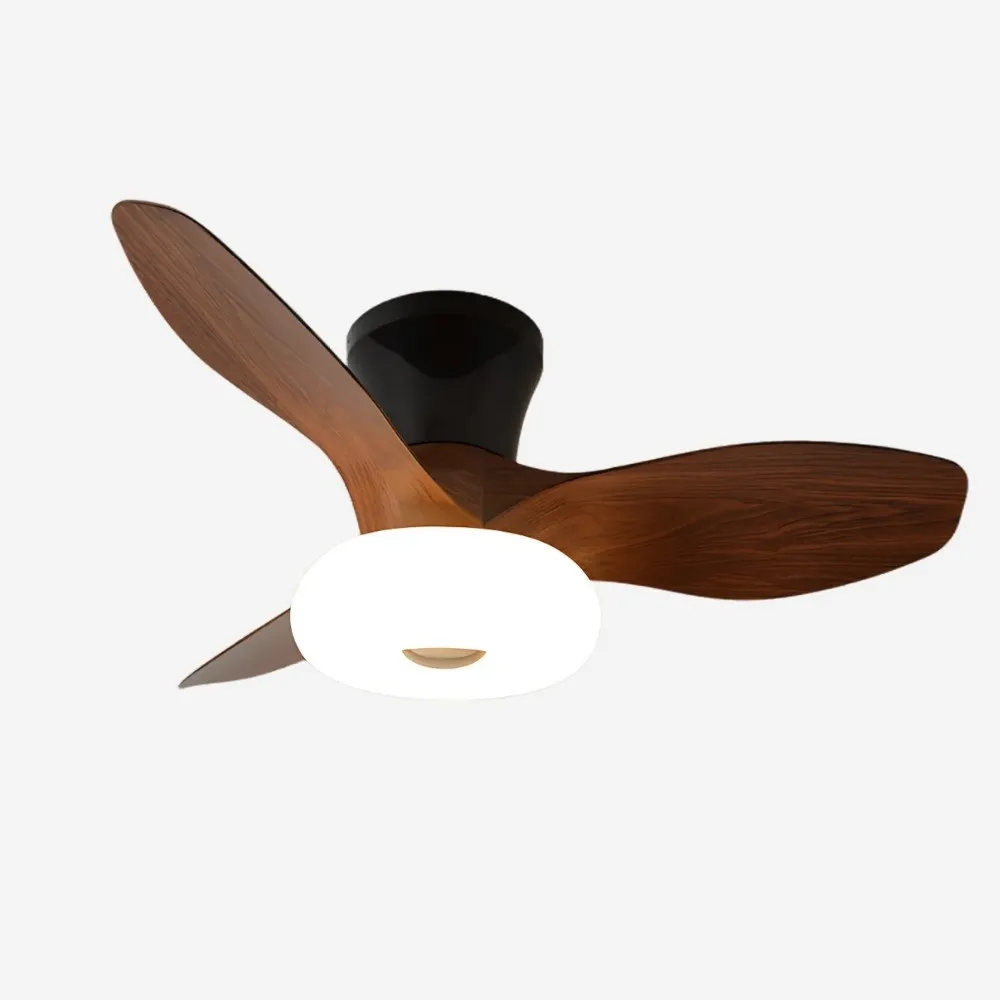 Cream Style Ultra Quiet Led Ceiling Fan For Bedroom KL948