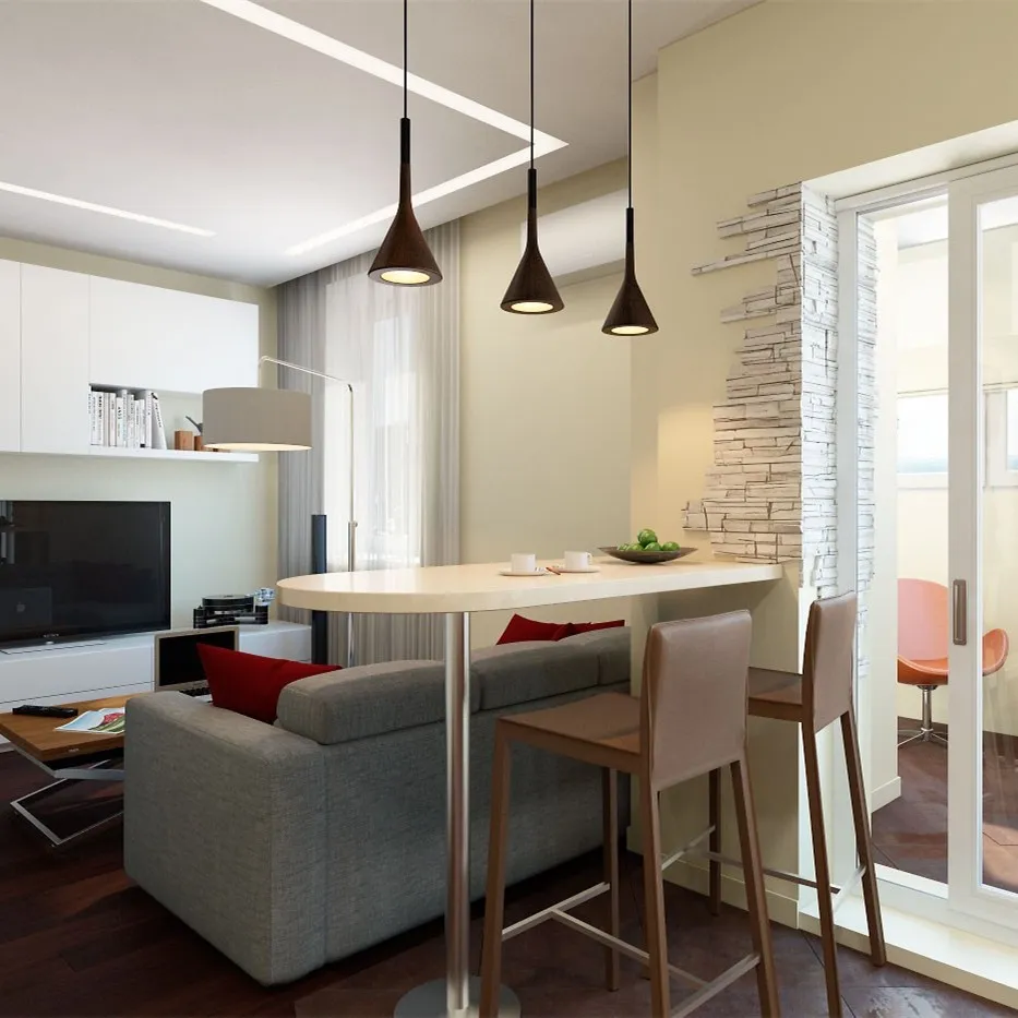 Aplomb Concrete Pendant Lamp - Minimalist Design Lighting for Dining Room and Office