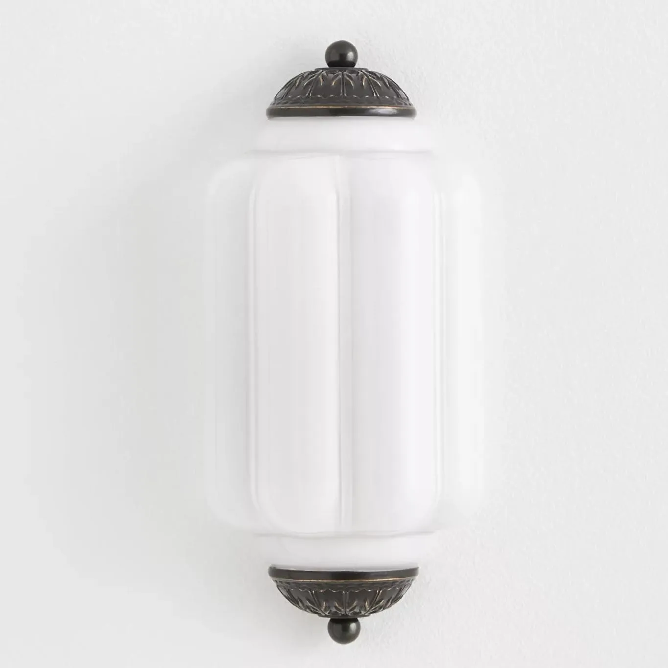 Eloise Long Pumpkin Retro Glass Recessed Wall Lamp KL857