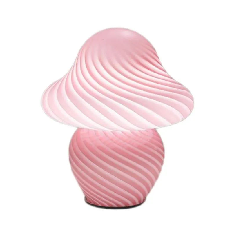 Modern Stained Glass Mushroom Night Light KL33