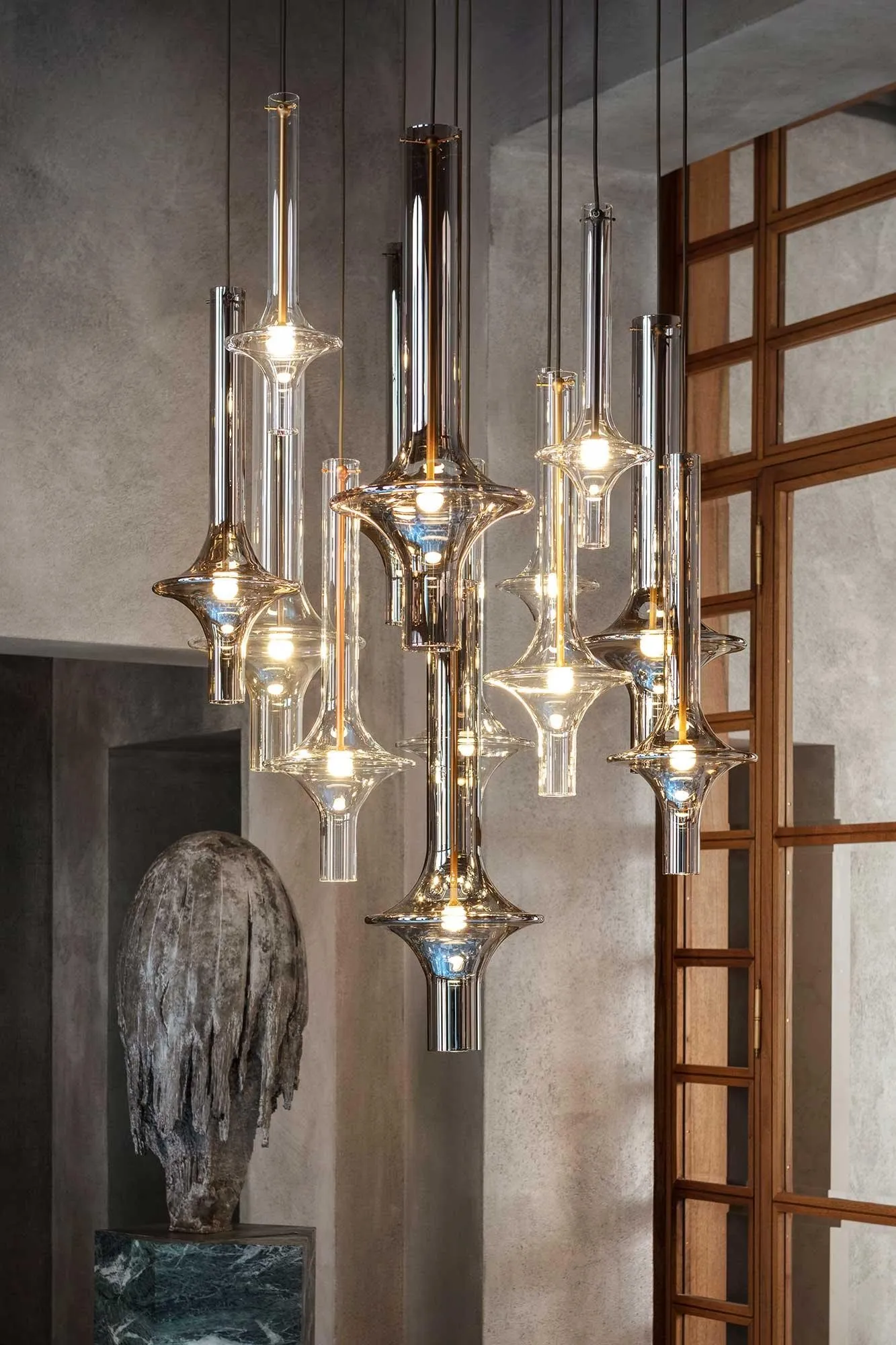 Modern Creative Glass Tube Pendant Lamp KL762