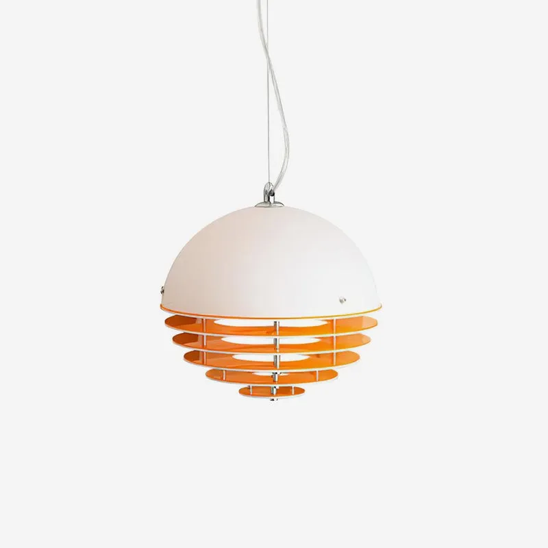 Sunset Pendant Light - Medieval Bauhaus Orange Orb Pendant Light KL880