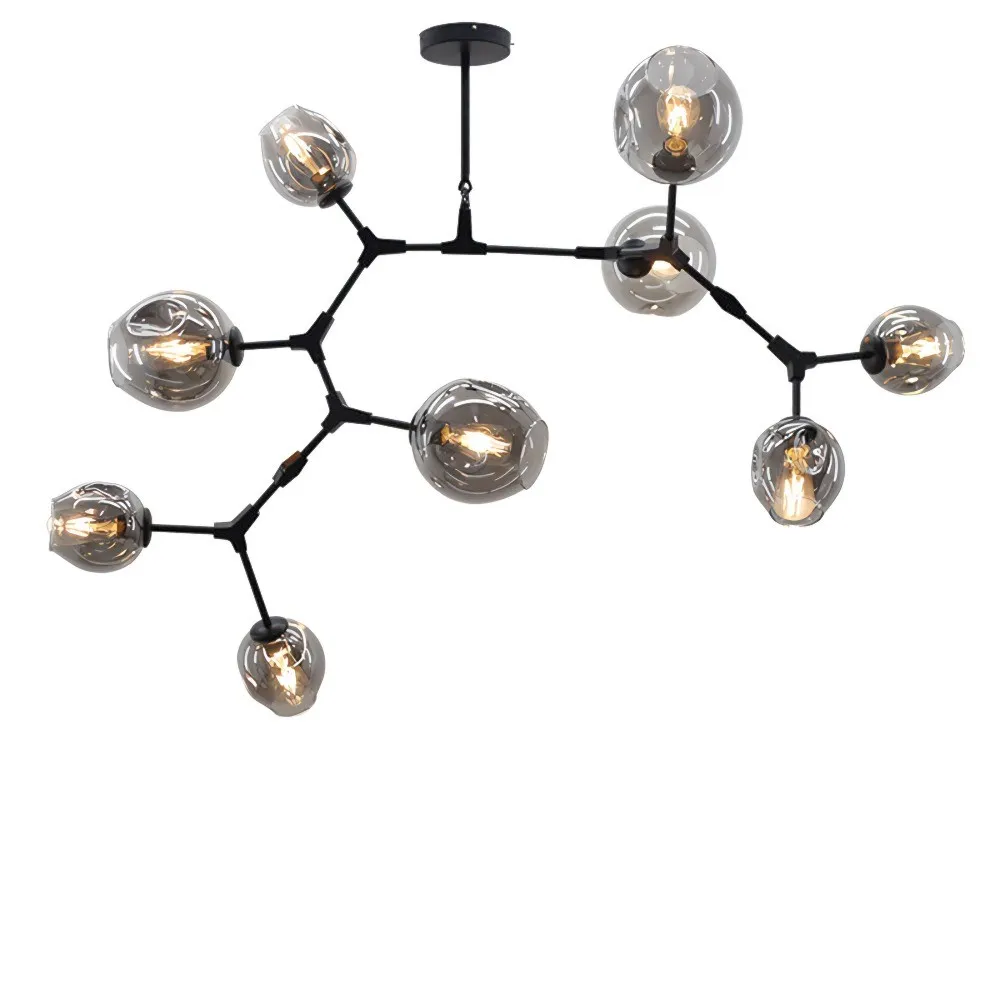 Branching bubble chandelier