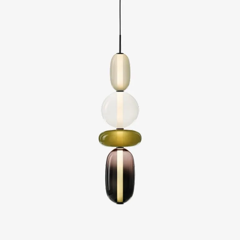 Nordic Art Deco Stained Glass Pendant Light KL182