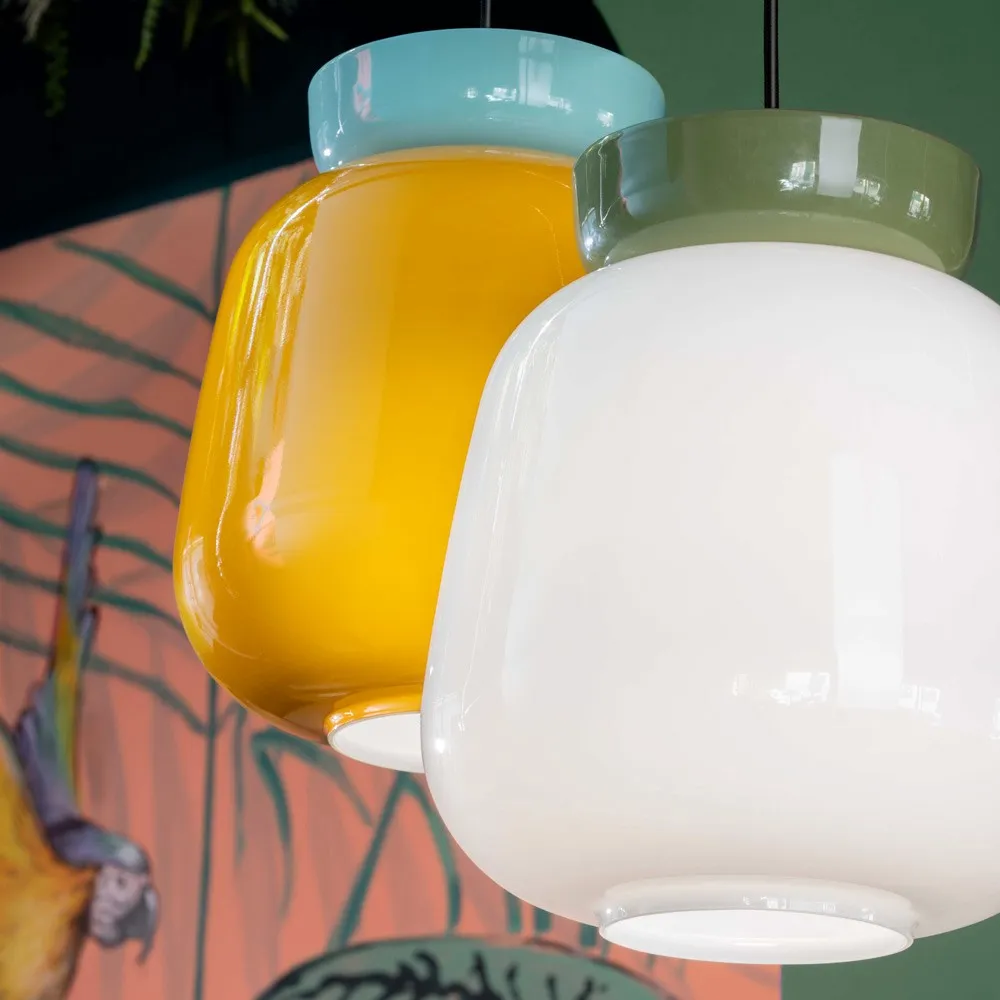 Fiesta Colorful Bowl Ceramic Pendant Light - Nordic Style for Dining and Kitchen KL1383