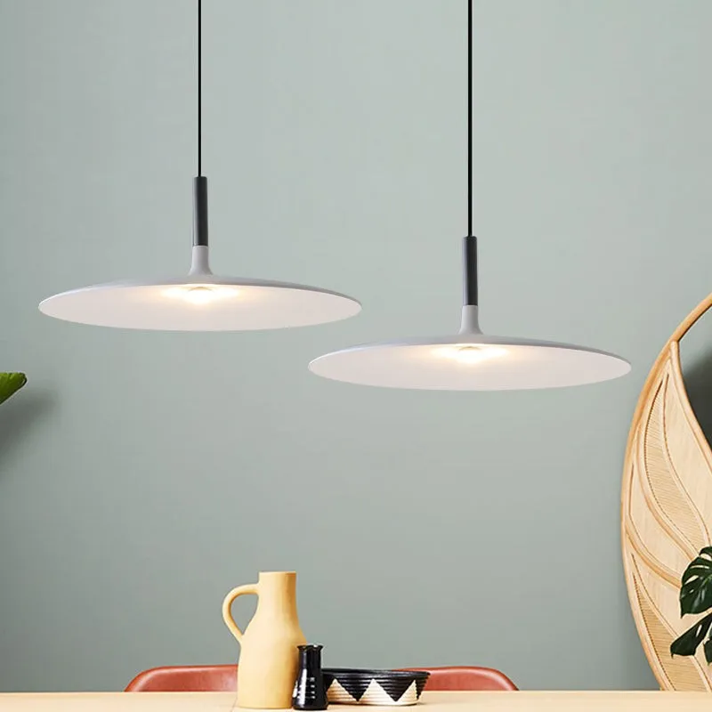Aplomb Large Pendant Lamp - Minimalist Resin LED Pendant Light for Kitchen