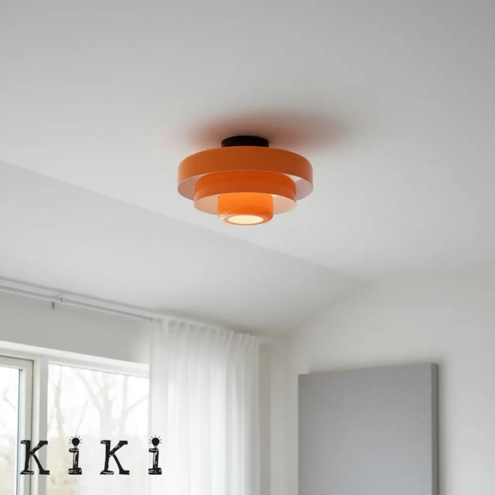 Three-Tier Bauhaus Ceiling Lamp - Bold Colors Ceiling Light for Bedroom or Lounge KL885