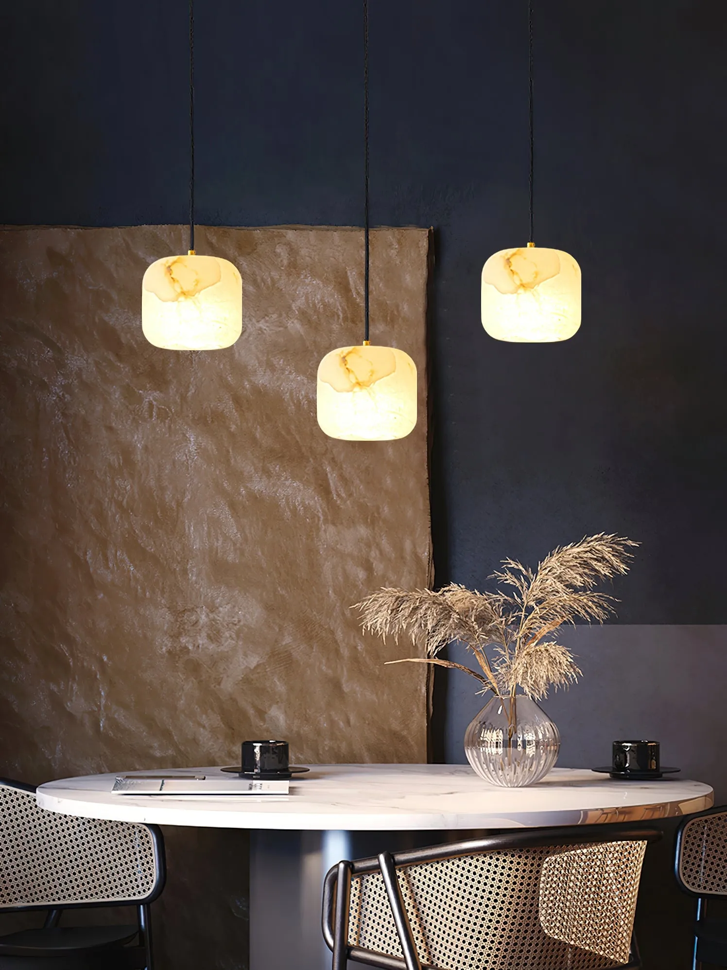 Alabaster Bedside Pendant Light D423