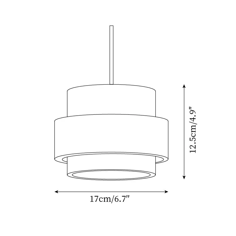 Cole Travertine Plug In Pendant Lamp D56