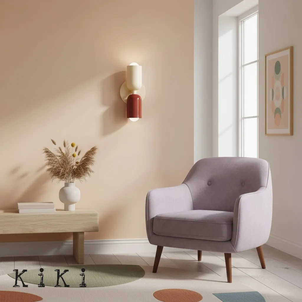 Metal Up Down Wall Sconce - Contemporary Colorful Wall Light for Hallway and Office