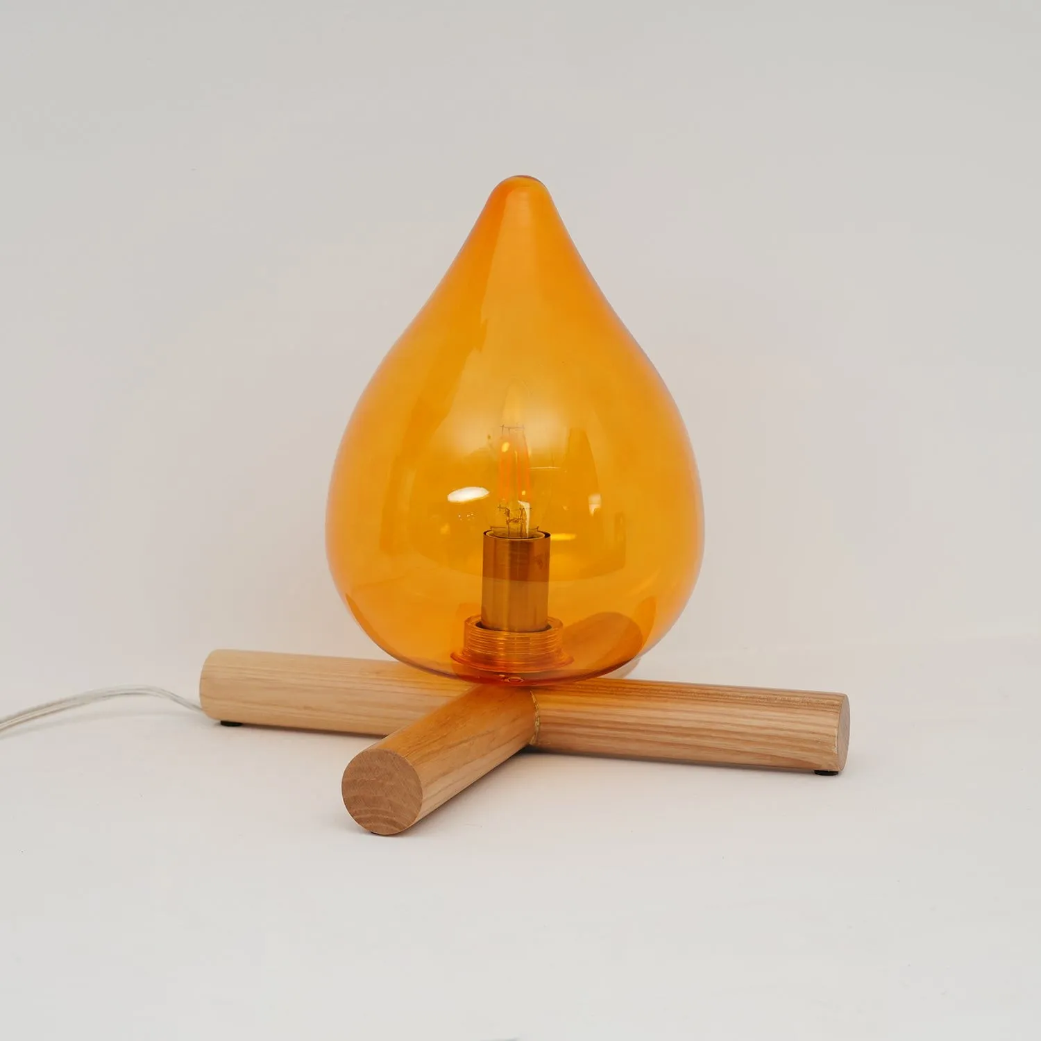 Funny Fire Shape Small Flame Table Lamp KL370