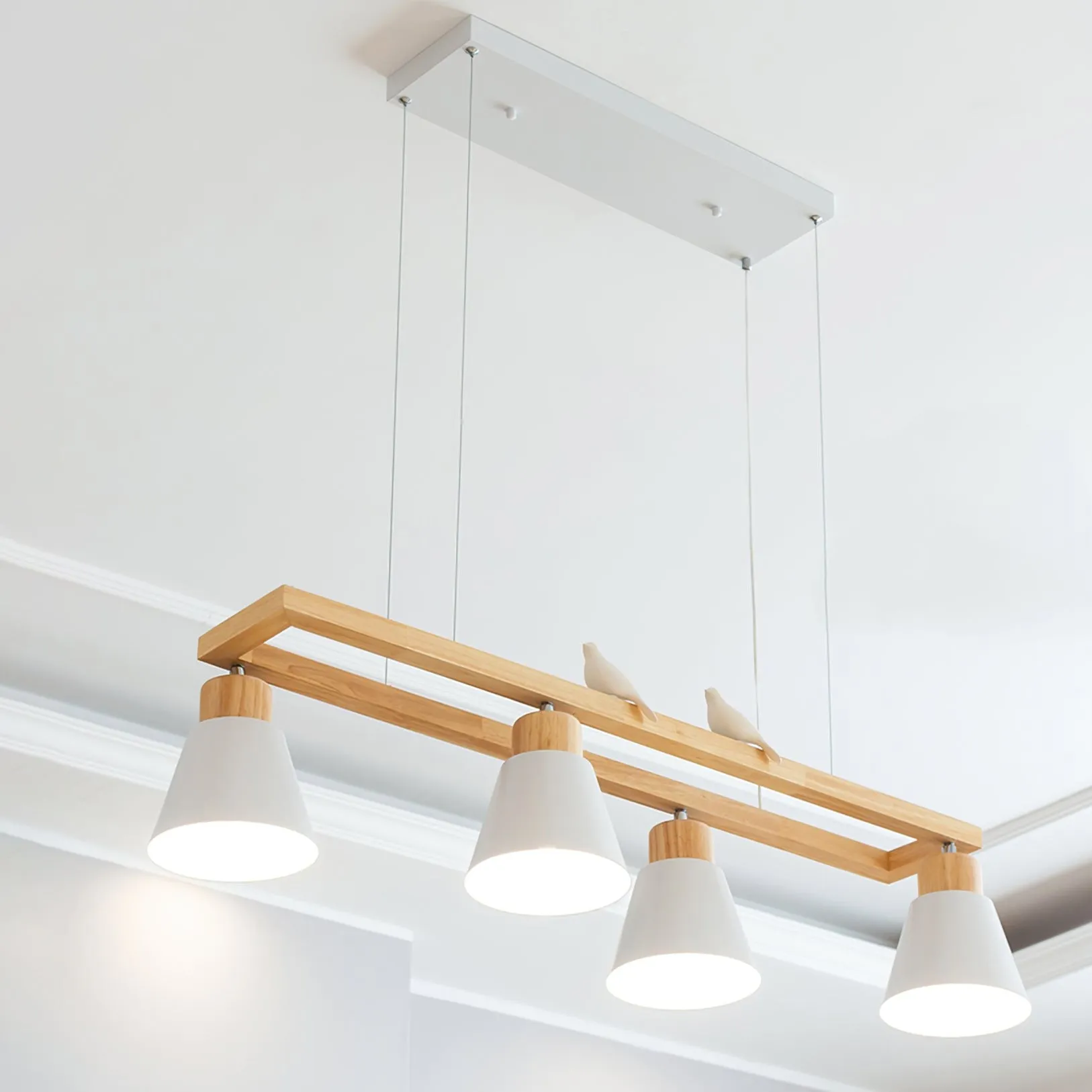 Cone Wood Chandelier KL1000