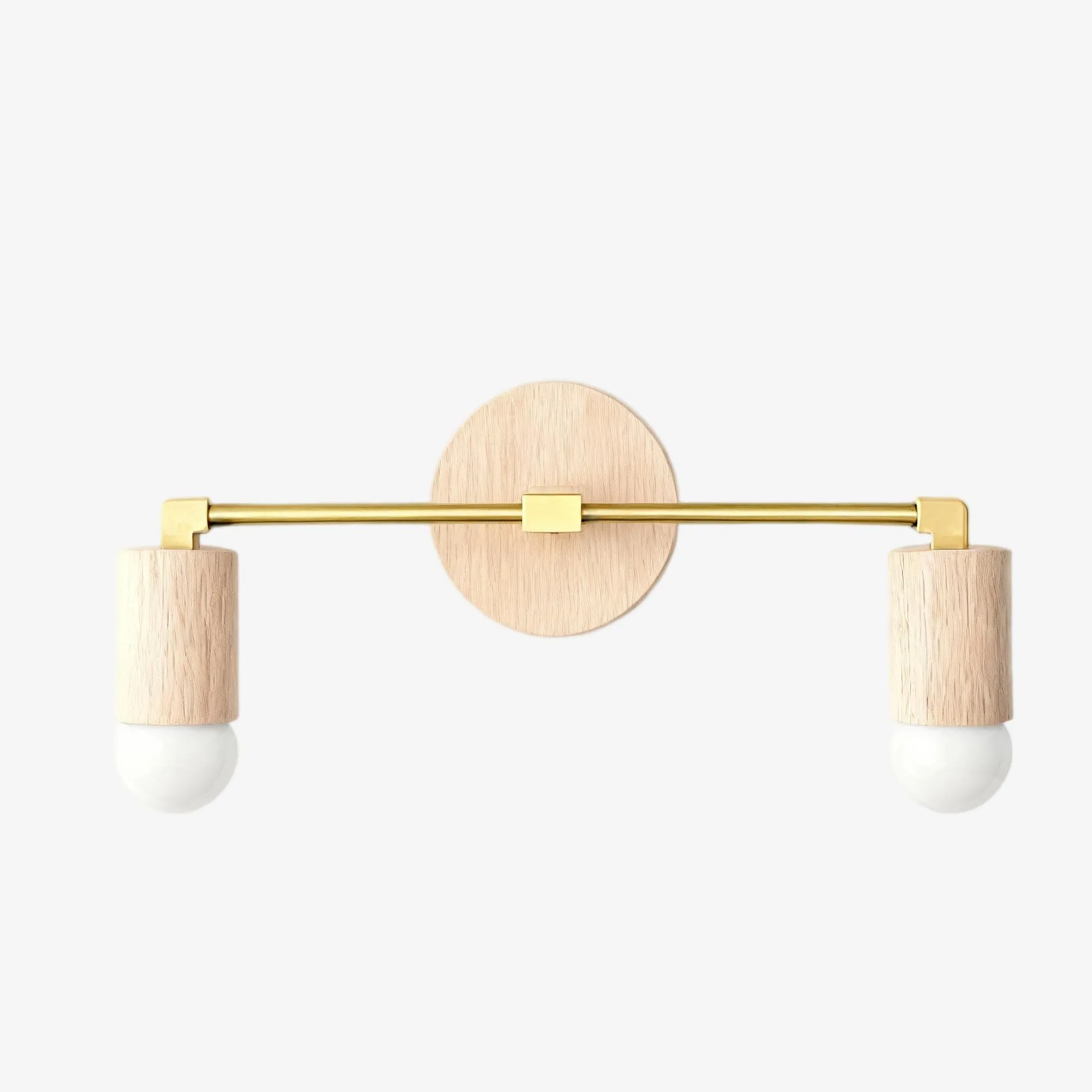 Mobilux Line Wood and Vanity Light - Bohemian Bathroom Lighting Fixture KL1469