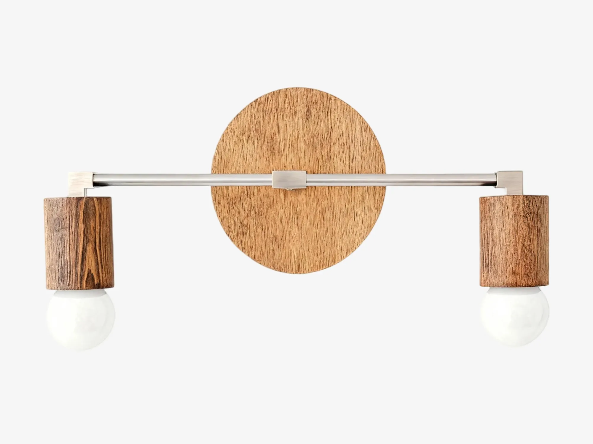 Mobilux Line Wood and Vanity Light - Bohemian Bathroom Lighting Fixture KL1469