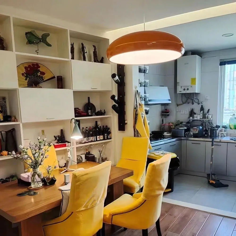 Pangen Dome Pendant Light - Modern Colorful Pendant Lamp for Living Room and Dining Space