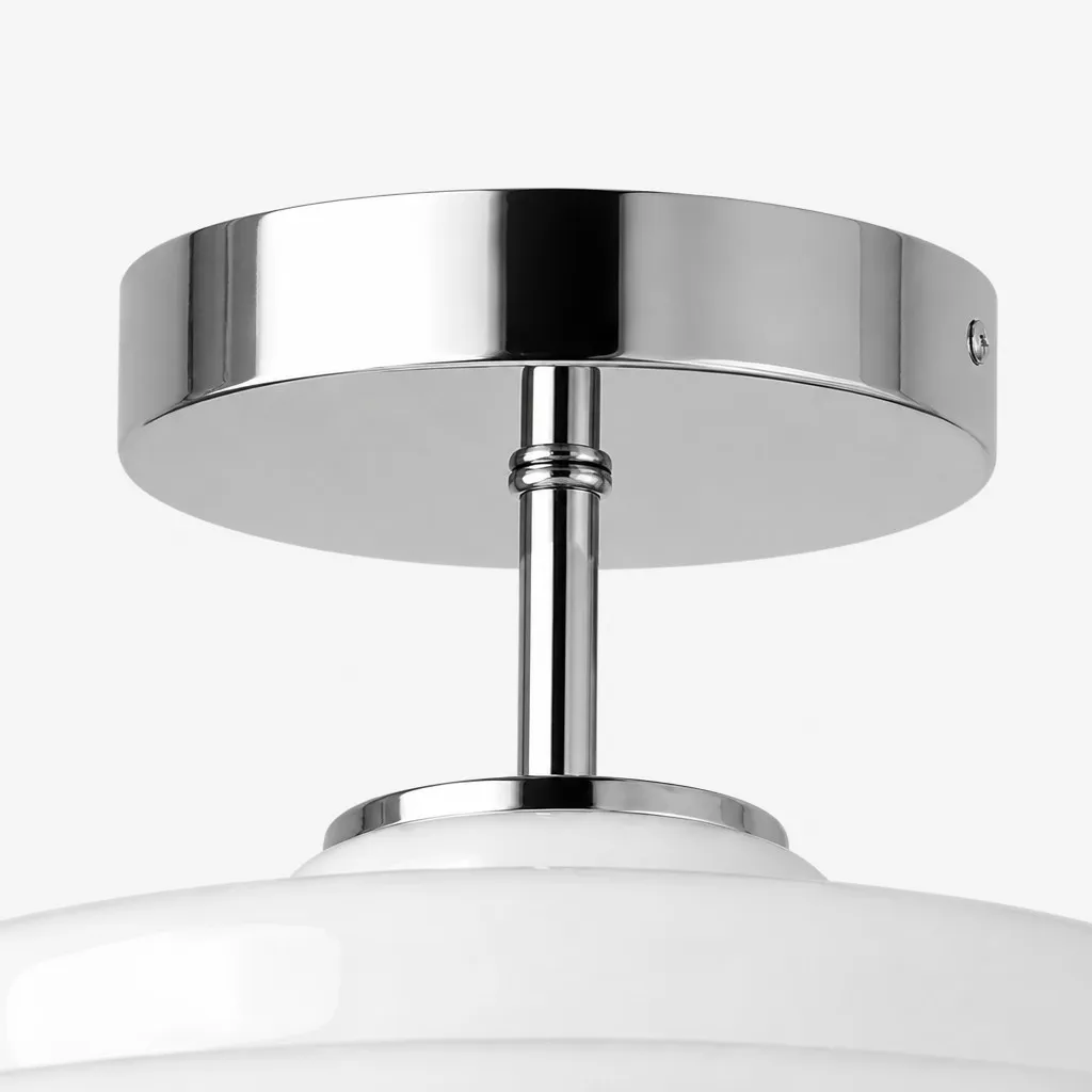 Koloro Glass Ceiling Light - Layered Rounded Design Lampshade for Hallway or Cloakroom A59