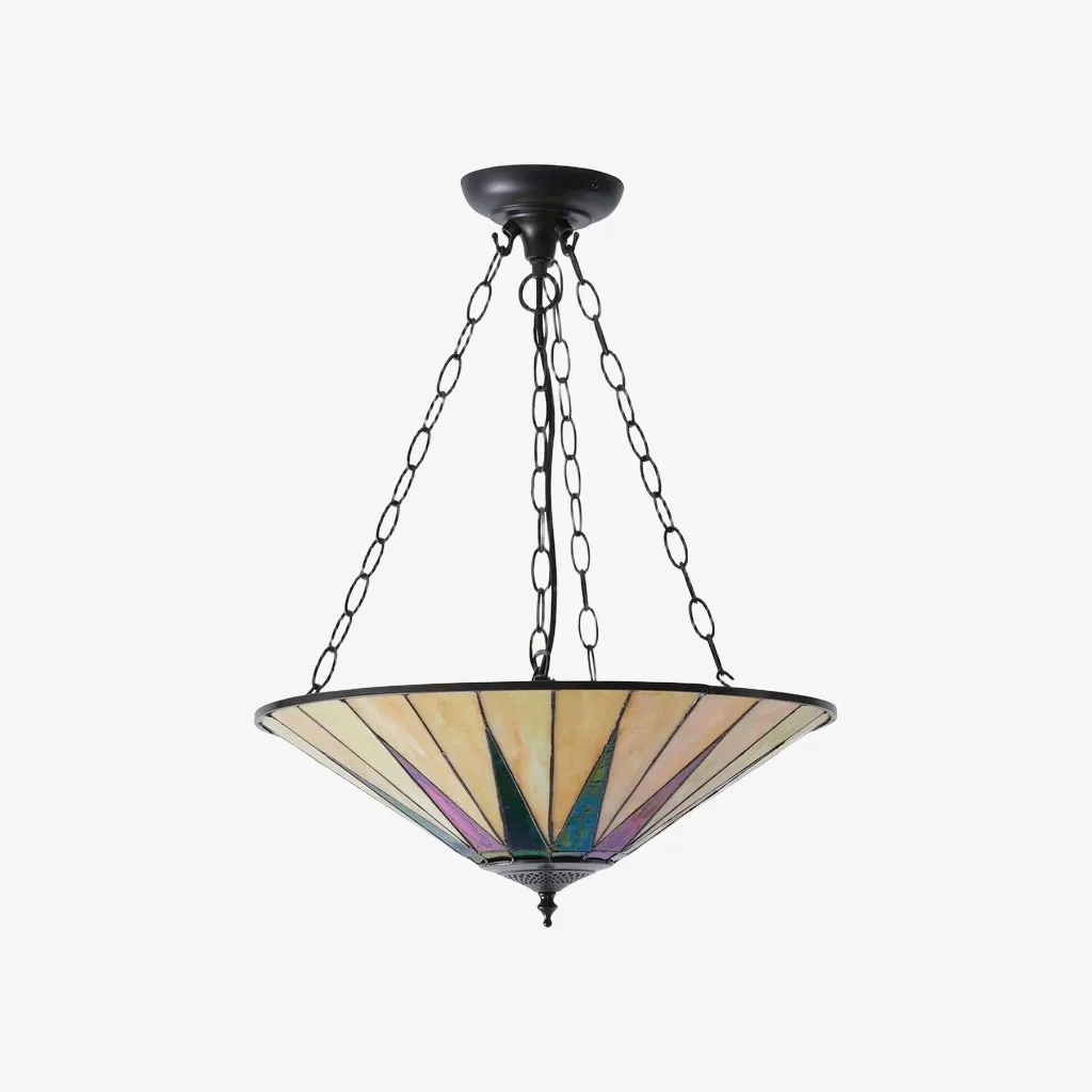 TF Dark Star Design Stained Glass Ceiling Light - Versatile Lighting for Living Room KL1989