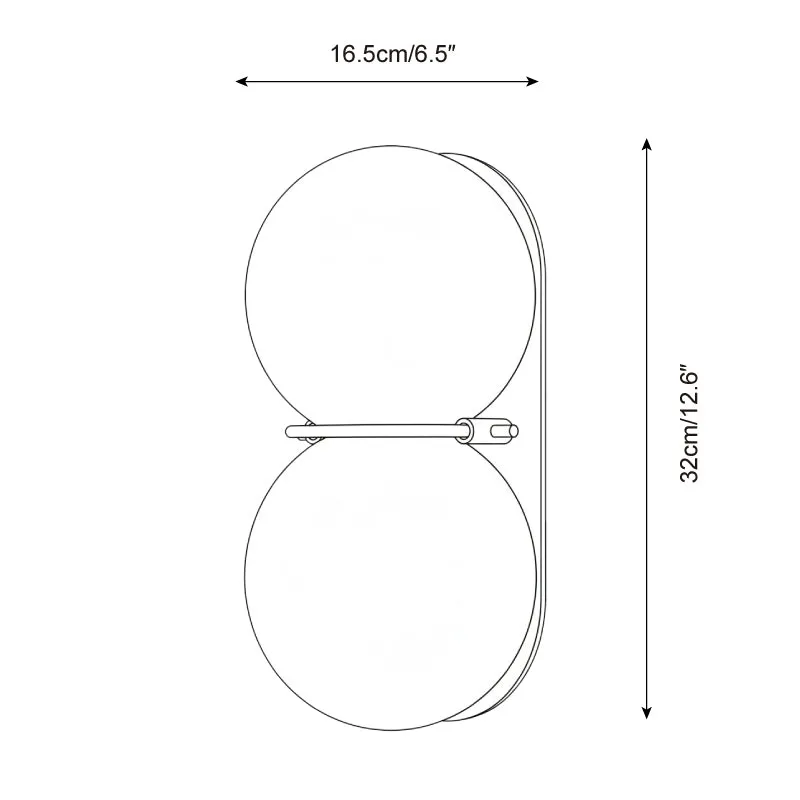 Twinwave Wall Lamp D287