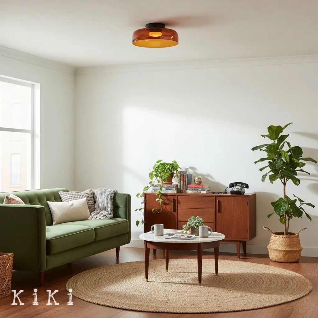 Celestial Morandi Layered Glass Ceiling Light - Scandinavian Ceiling Lamp For Living Room KL2146