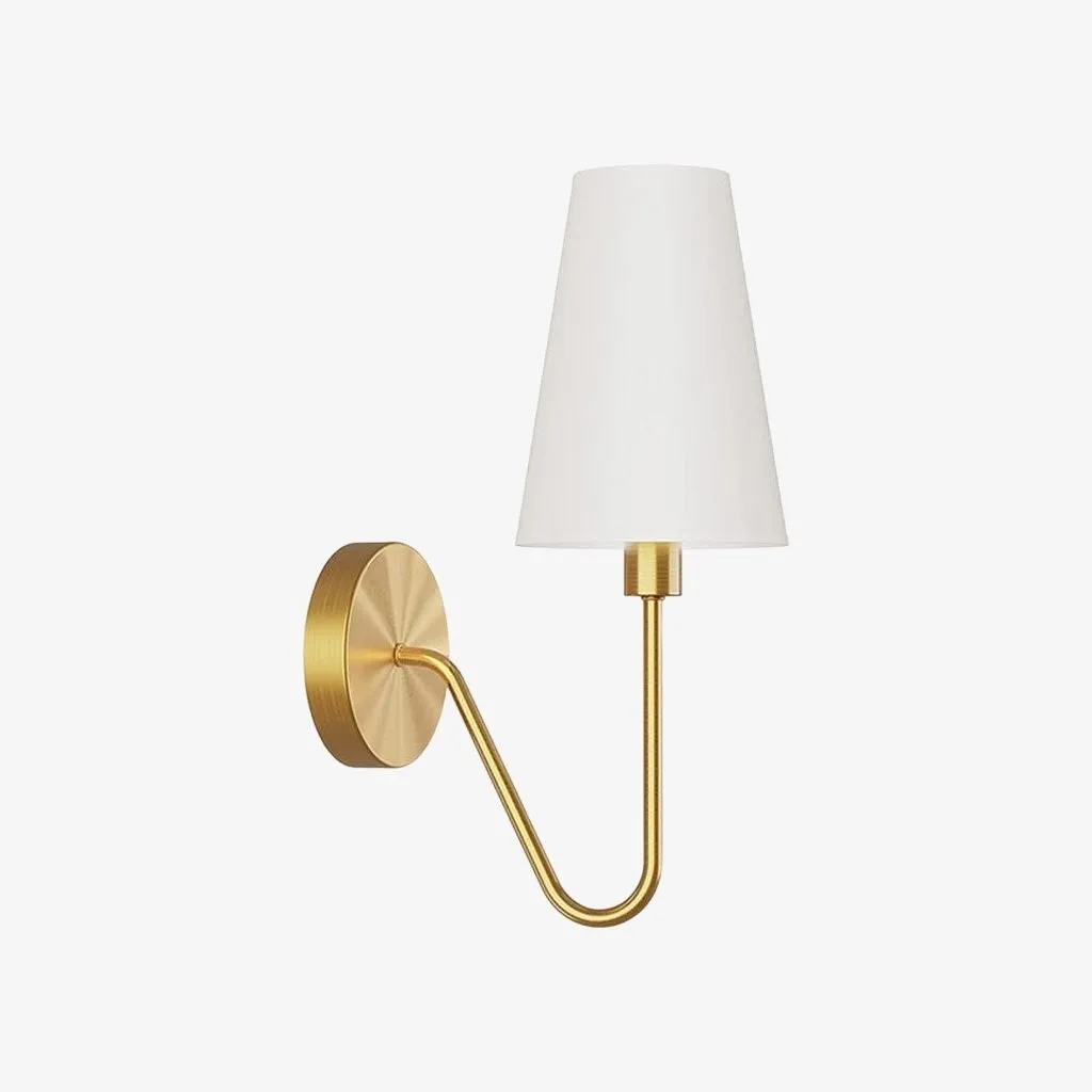 Arcuma Vintage Fabric Shade Wall Lamp for Bedroom and Living Room KL2061