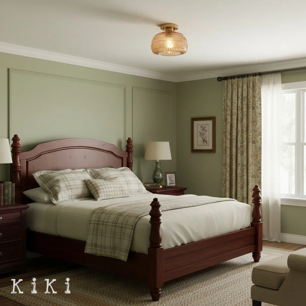 Lurex Engraved Glass Ceiling Light - Classic Floral Semi Flush Mount for Interior KL830