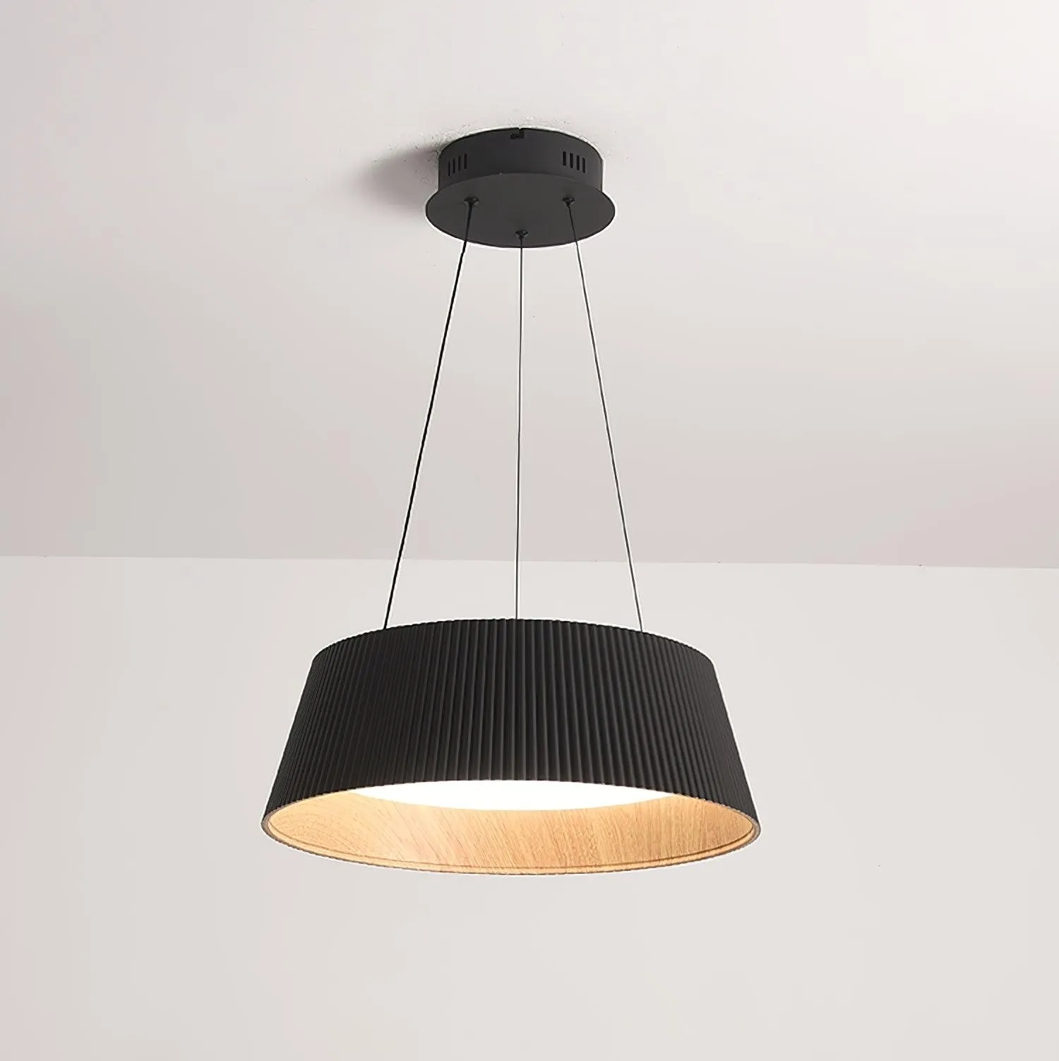 Minimalist Corrugated Lampshade Bedroom Pendant Lamp KL334