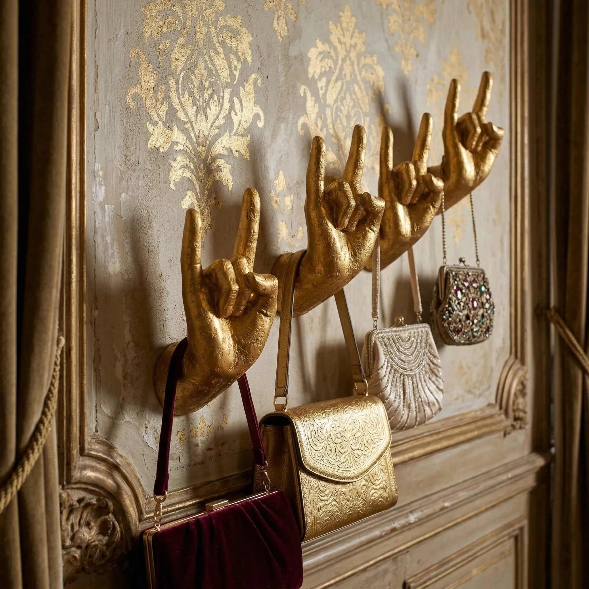 Kickra Artistic Hand Form Wall Decor - Modern Industrial Style Decor for Interior Spaces KL2347