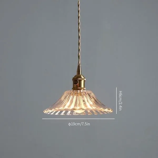 Clear glass pendant lights series