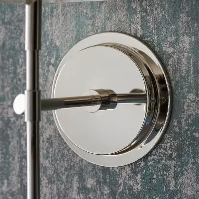 Cremaris Metal Wall Light with Fabric Shade - Timeless Sconce for Interior Lighting KL1973