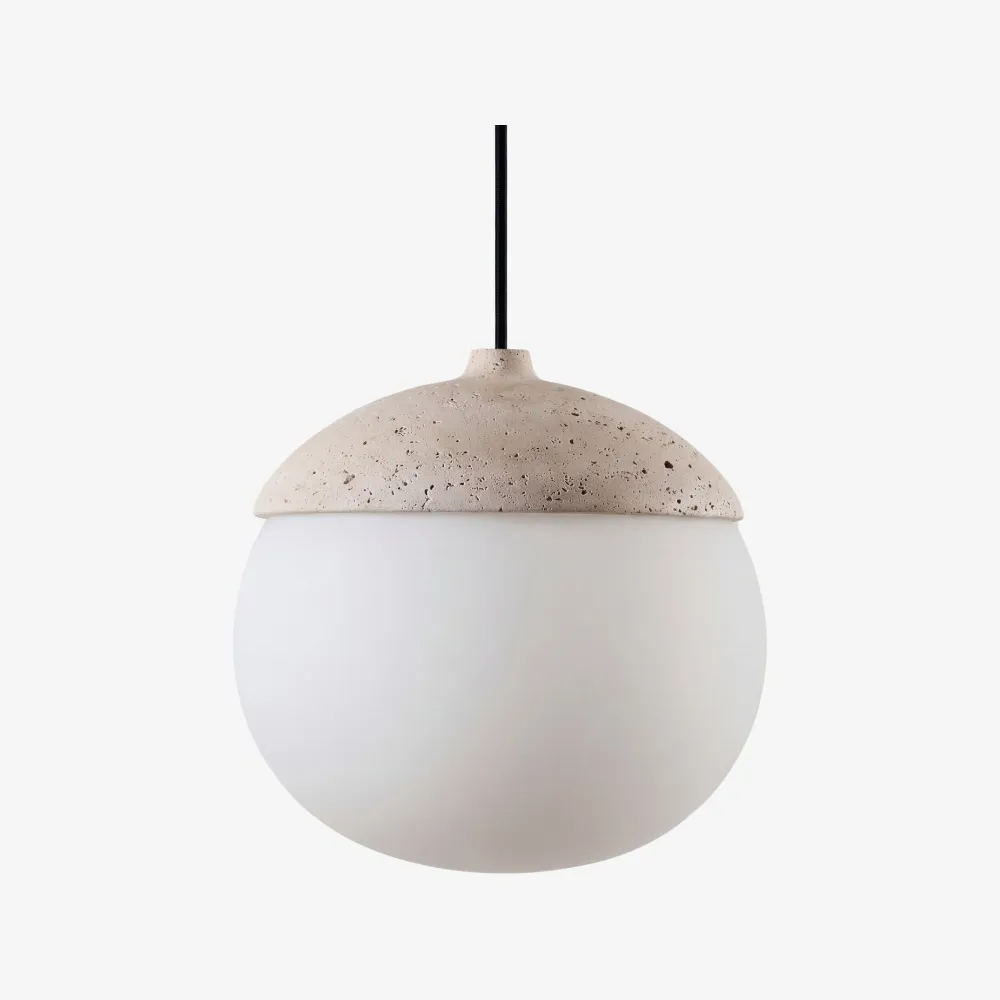Orbaltis Modern Orb Cluster Pendant Light - Natural Stone Glass Hanging Lamp for Kitchen KL2248