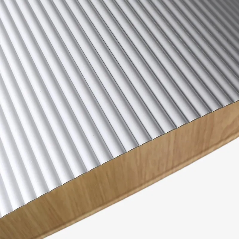 Ribravo Modern Ribbed Textured Shade Ceiling Lamp - Modern Minimalist Lamp for Living Room KL2309