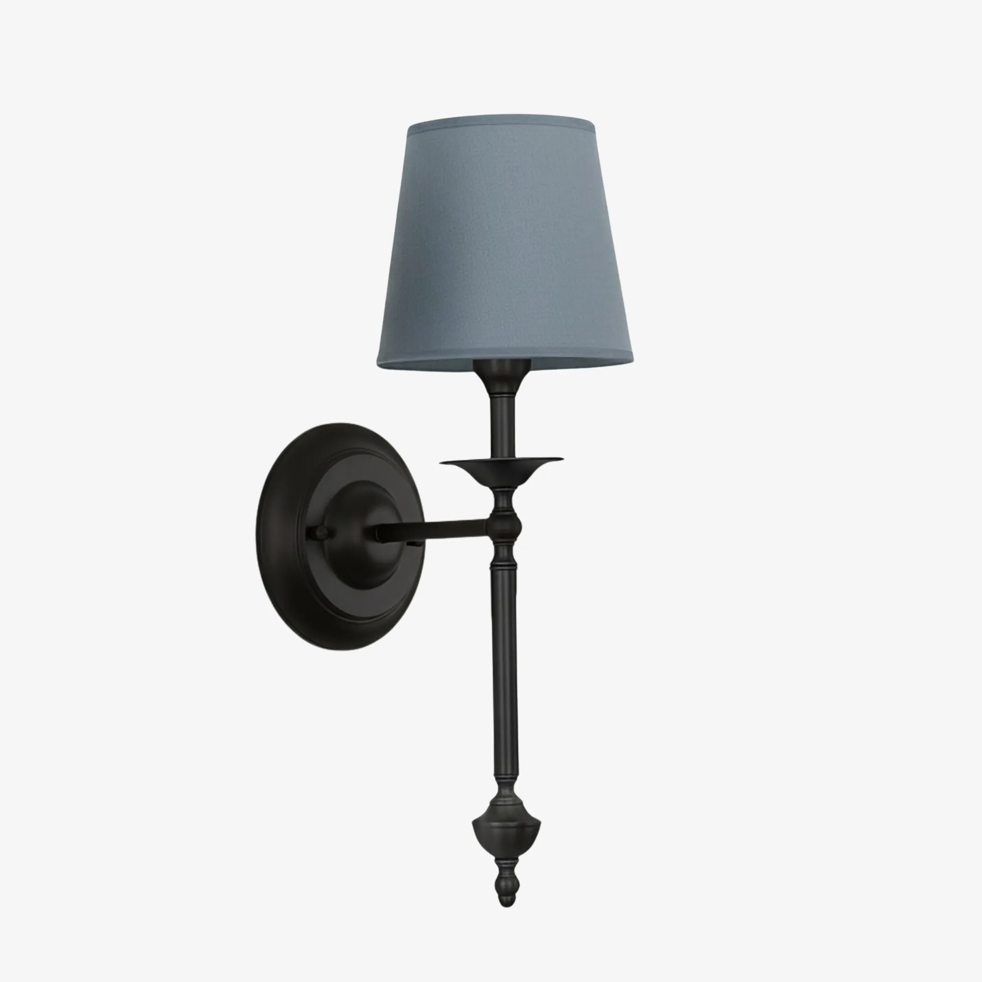 Arcuma Elegant Wall Light - Copper or Black Finishes Sconce with Fabric Shade for Interior KL2337