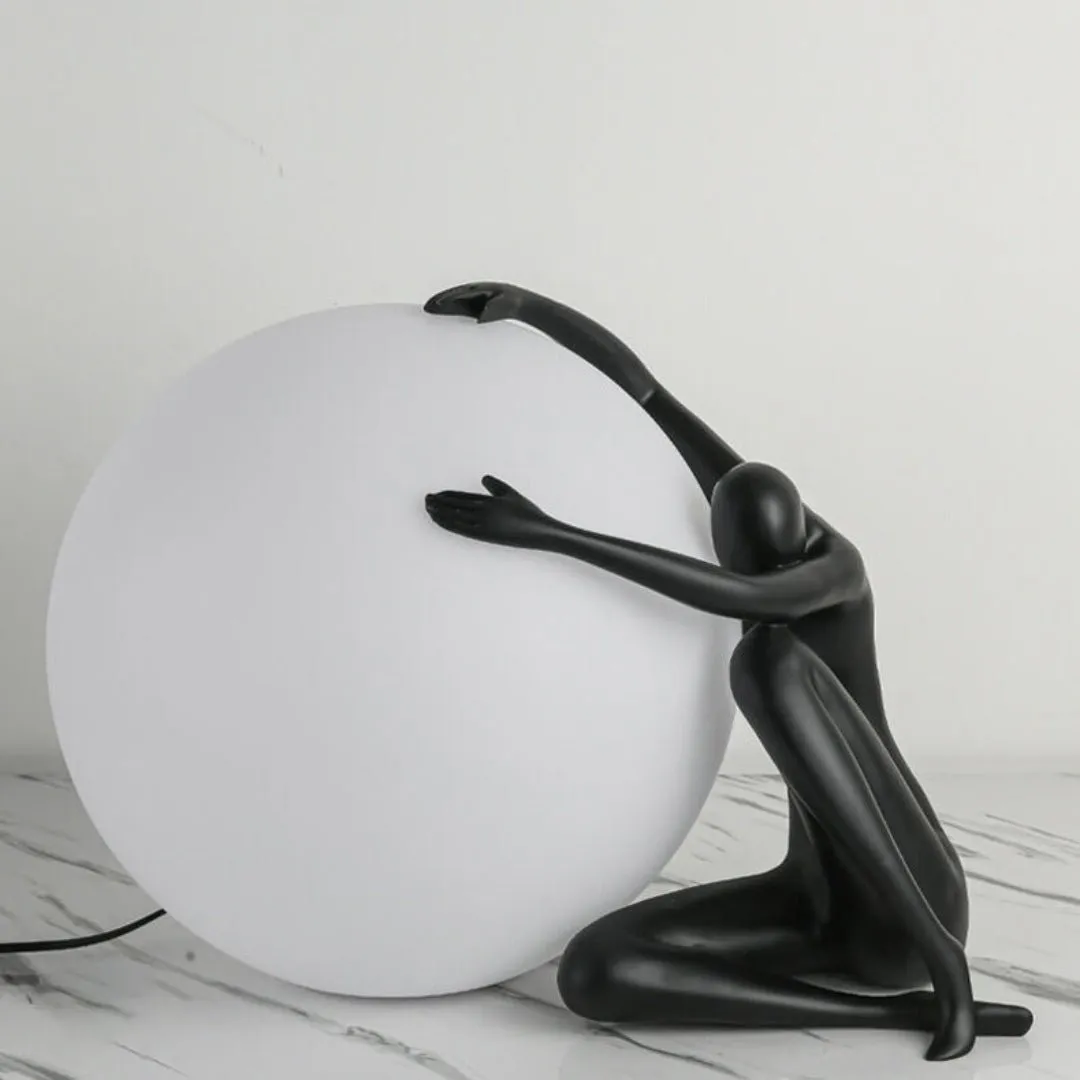 Humanoid Ball Holding Table Lamp KL204