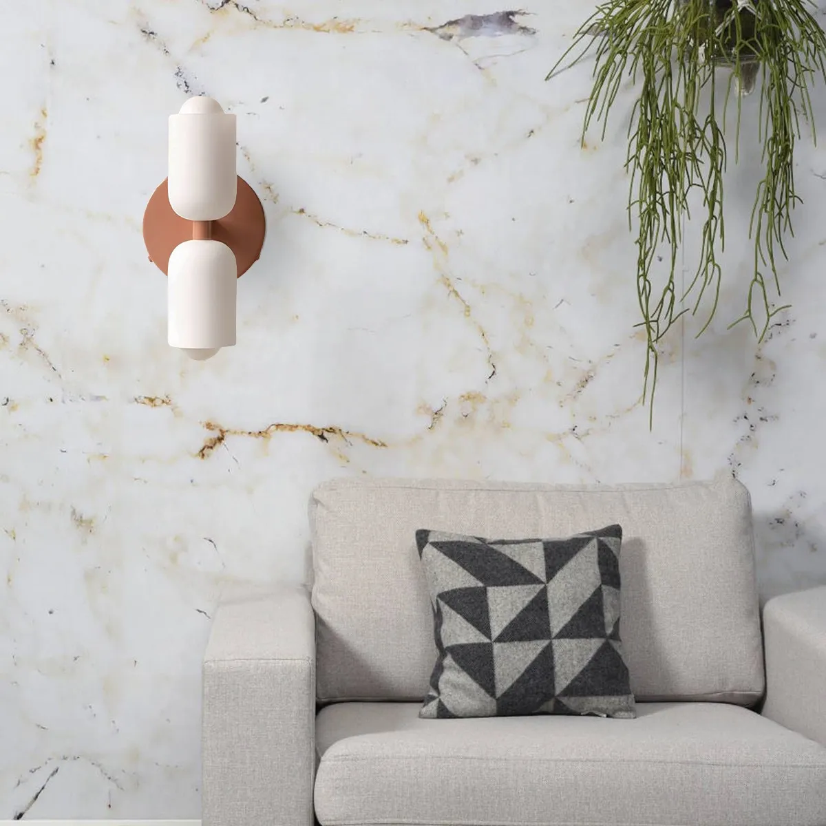 Glass Up Down Wall Sconce