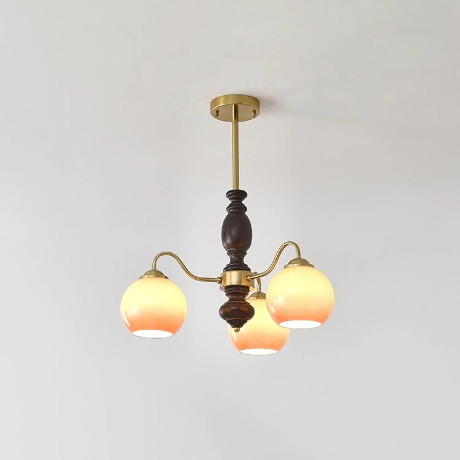 French Medieval Style Caramel Orb Chandelier KL279