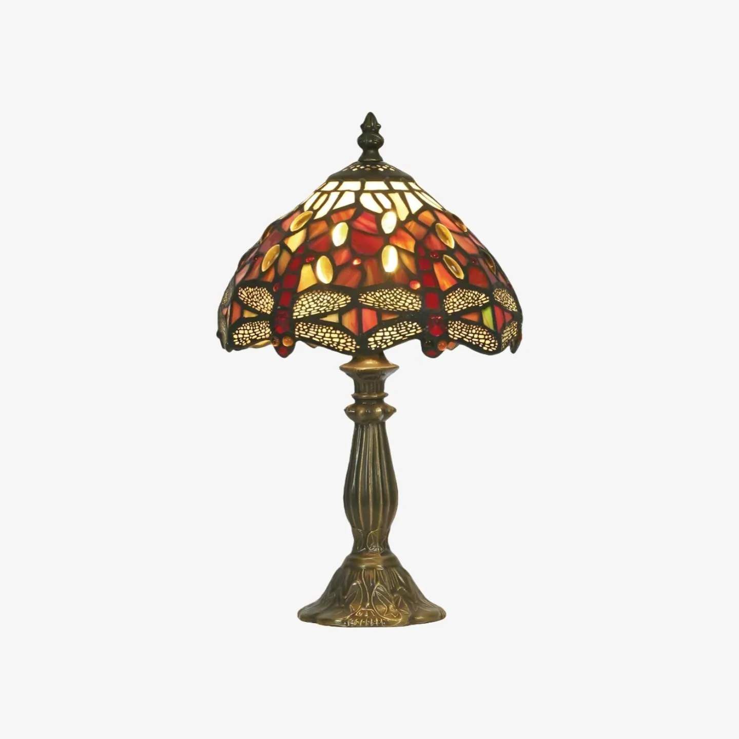 TF Harken Decorative Jewel Table Lamp - Stunning Glass Design Perfect for Bedroom or Living Room KL1898
