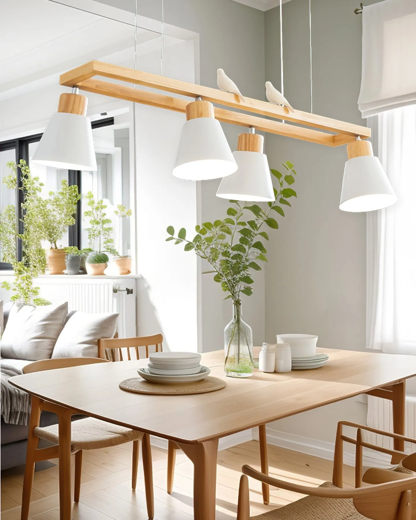 Cone Wood Chandelier KL1000