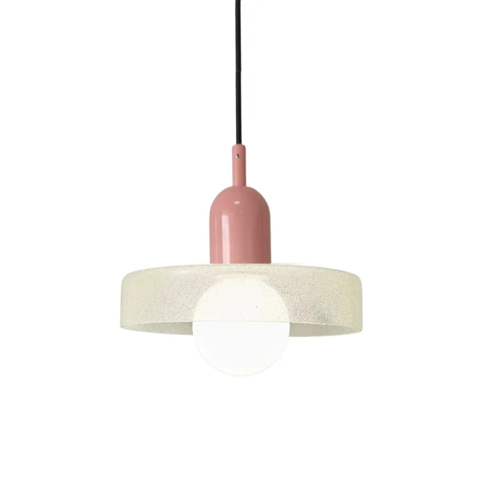 Modern Crystal Glass Disc Orb Pendant Light For Kitchen Island KL920