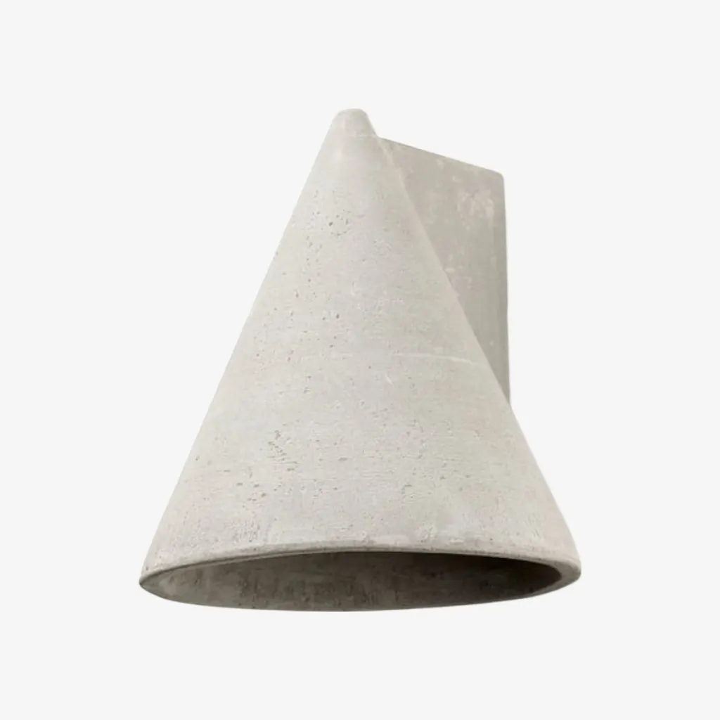 Concrellia Tapered Concrete Wall Lamp - Modern Artistic Sconce for Bedroom KL2271