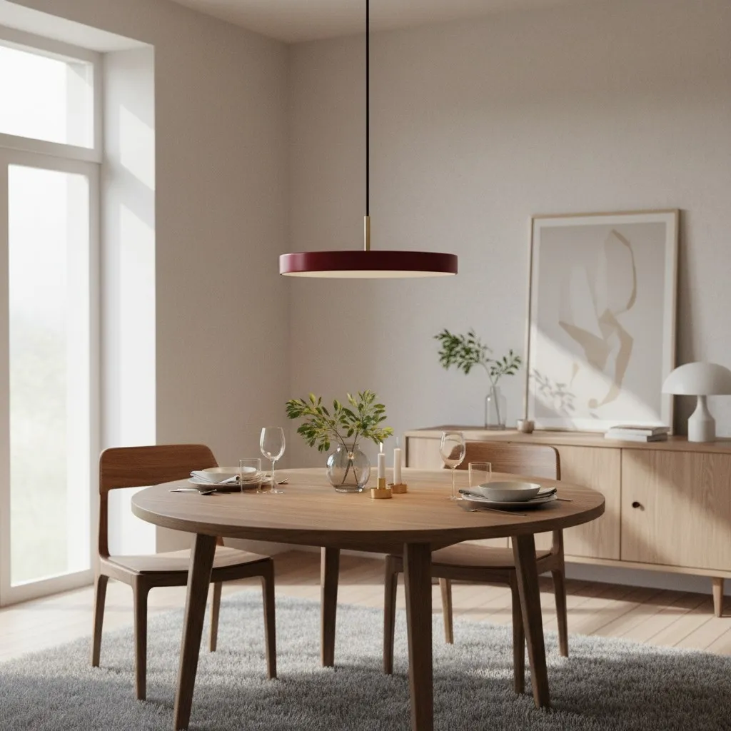 Astris Modern Asteria Pendant Light - Fluid Round Design Pendant Light for Dining Room KL2332