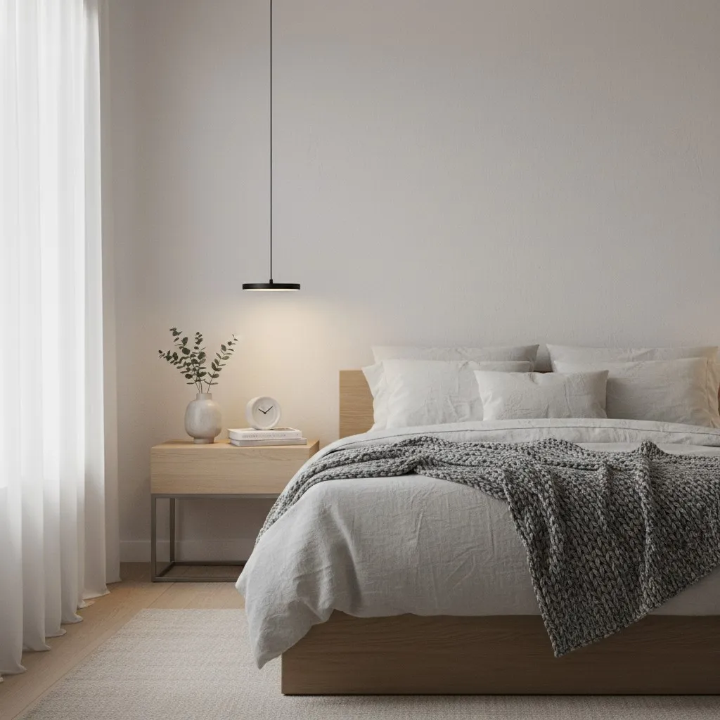 Feranox Minimal Disc Pendant Light - Modern Residential Interior Hanging Fixture KL2200