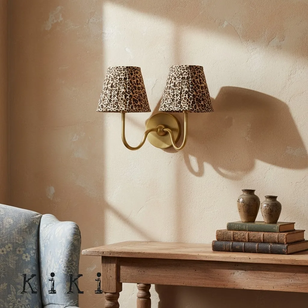 Luvora Vintage Pleated Shade Wall Lamp - Refined Linen Sconce For Bathroom or Corridor KL1272