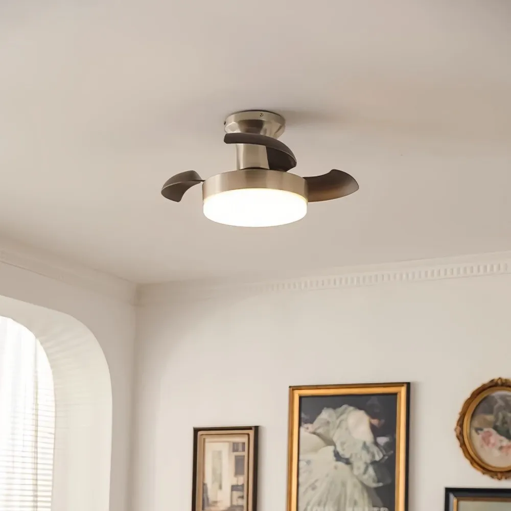 Retro Silent Invisible Led Ceiling Fan Light KL941