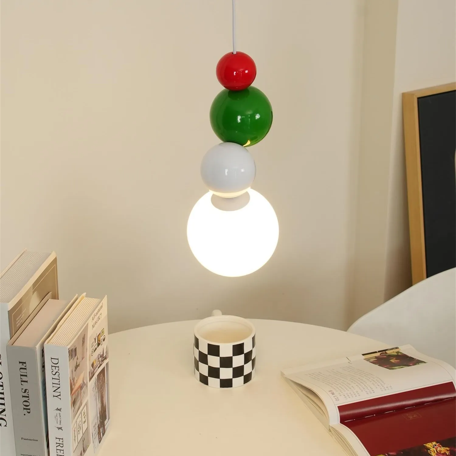 Cream Style Globe Bubble Pendant Light KL133