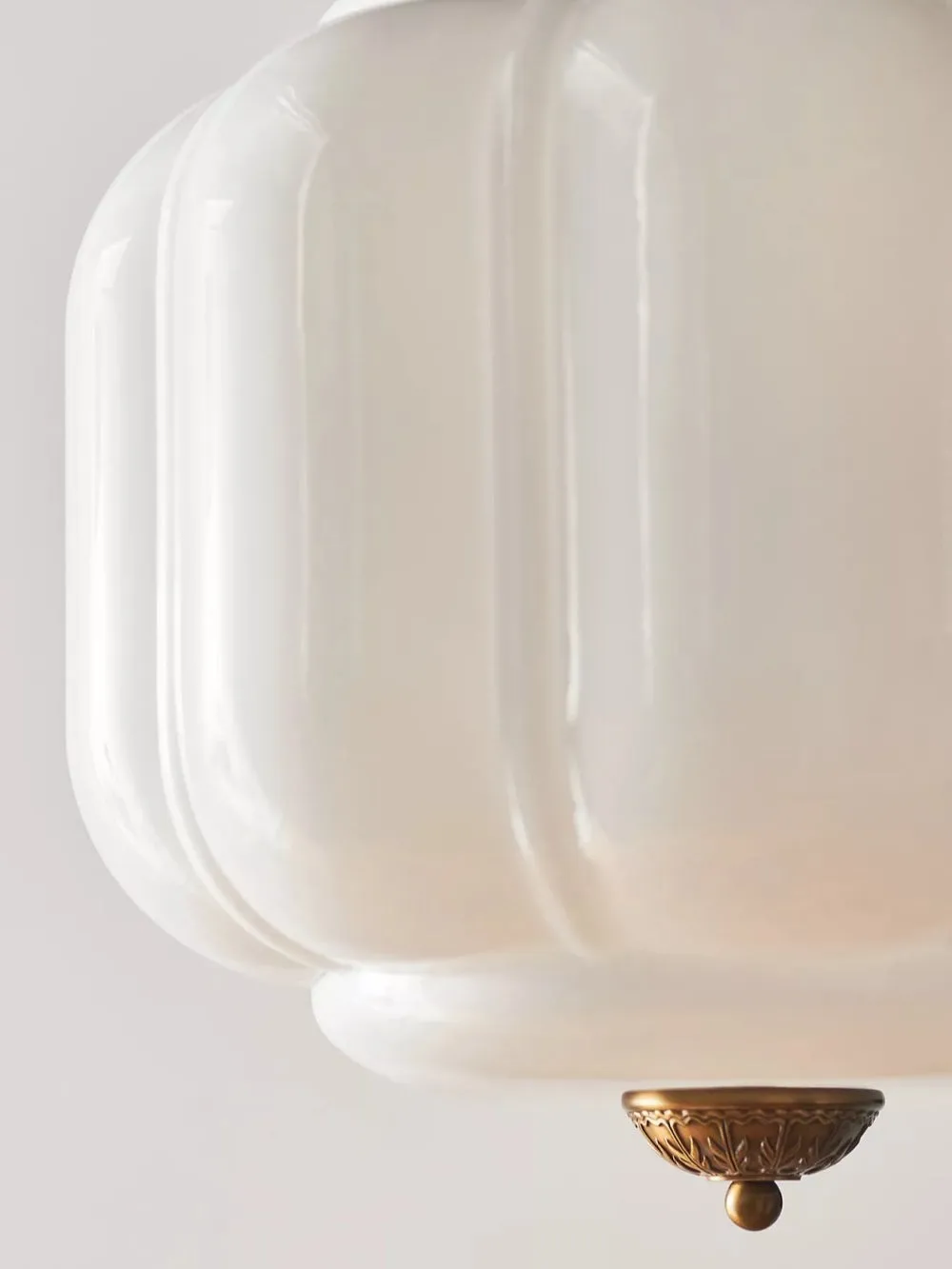 Vintage Eloise Opal Glass Pendant Light KL926