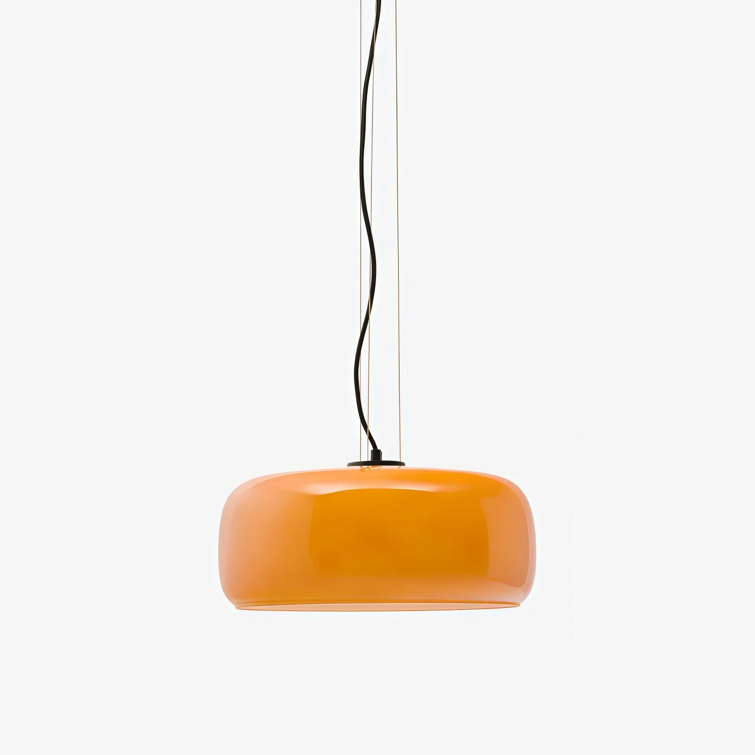 Lunorae Rounded Glass Pendant Light - Modern Sculptural Light for Living Room KL2254