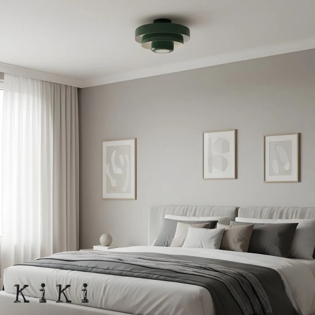 Three-Tier Bauhaus Ceiling Lamp - Bold Colors Ceiling Light for Bedroom or Lounge KL885