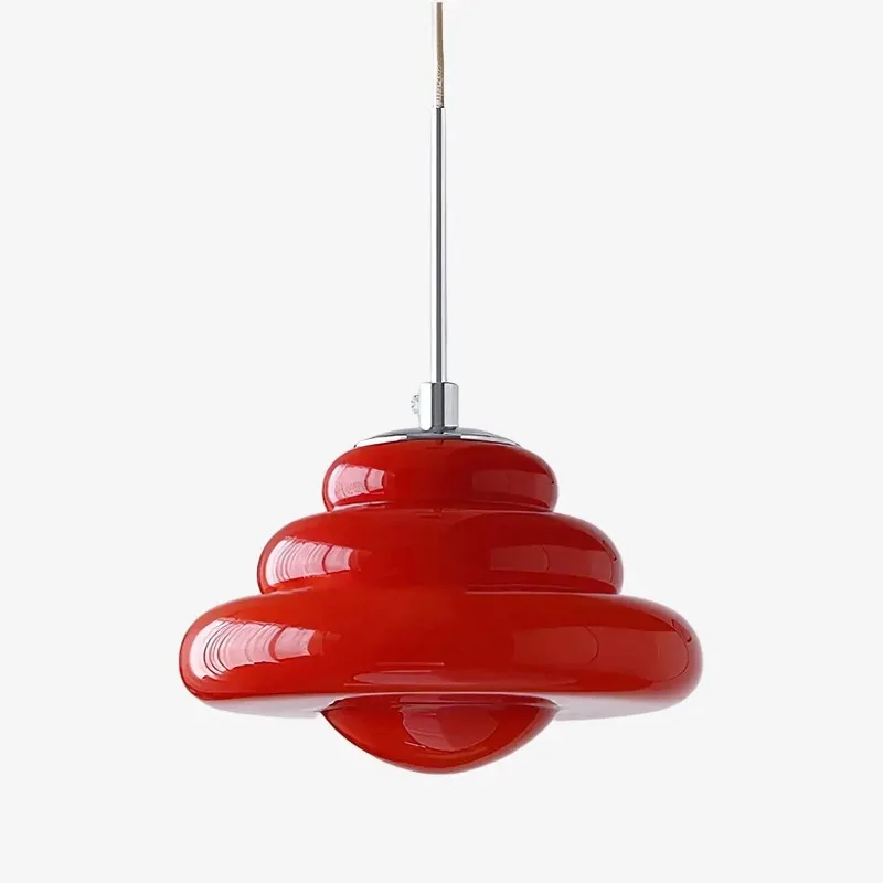 Bomiello Colorful Layered Glass Pendant Light - Modern Pendant Light for Dining and Living Spaces KL2147