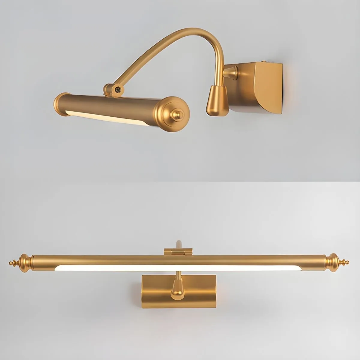 Mirror Front LED Brass Wall Lamp KL352