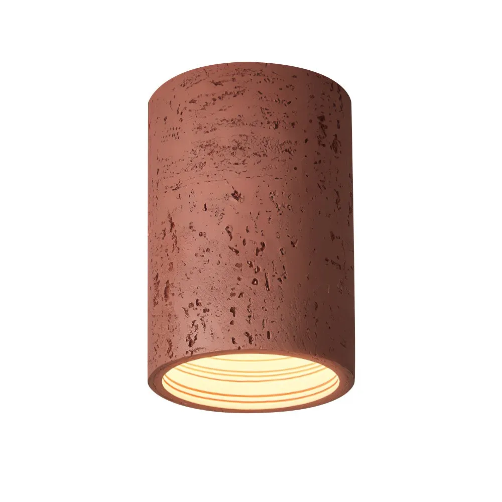 Modern Wabi-Sabi Cylindrical Ceiling Lamp KL284